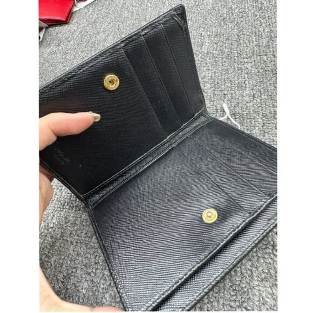 PRADA Black Saffiano Leather Bifold Wallet 175-013025 - Picture 7 of 7